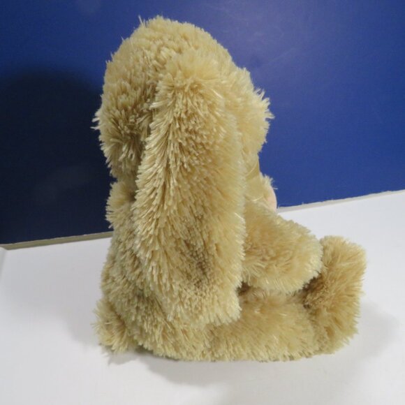 Tan Commonwealth Plush Rabbit Bunny with long hair 9" tall Easter - Picture 5 of 10